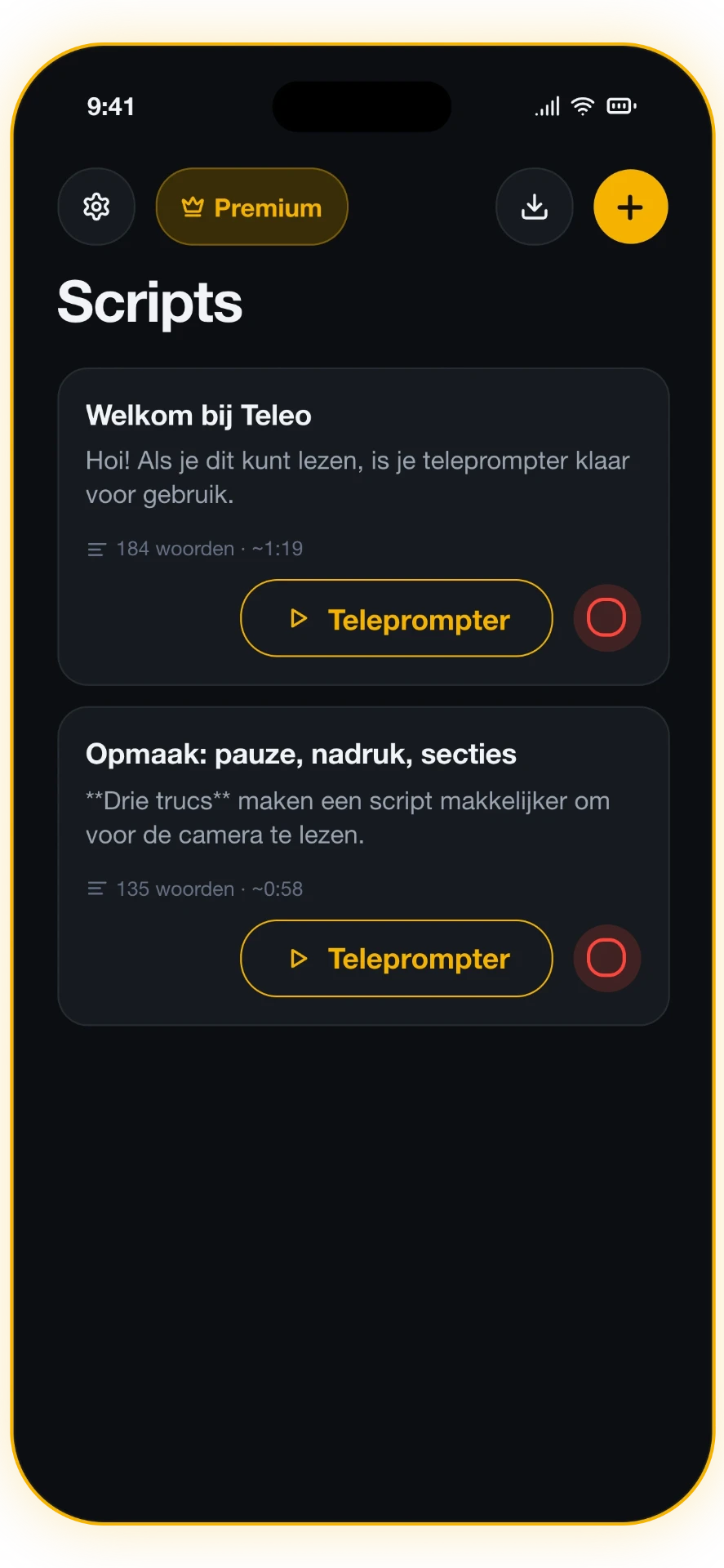 Screenshot 1 van 5: Je scriptbibliotheek