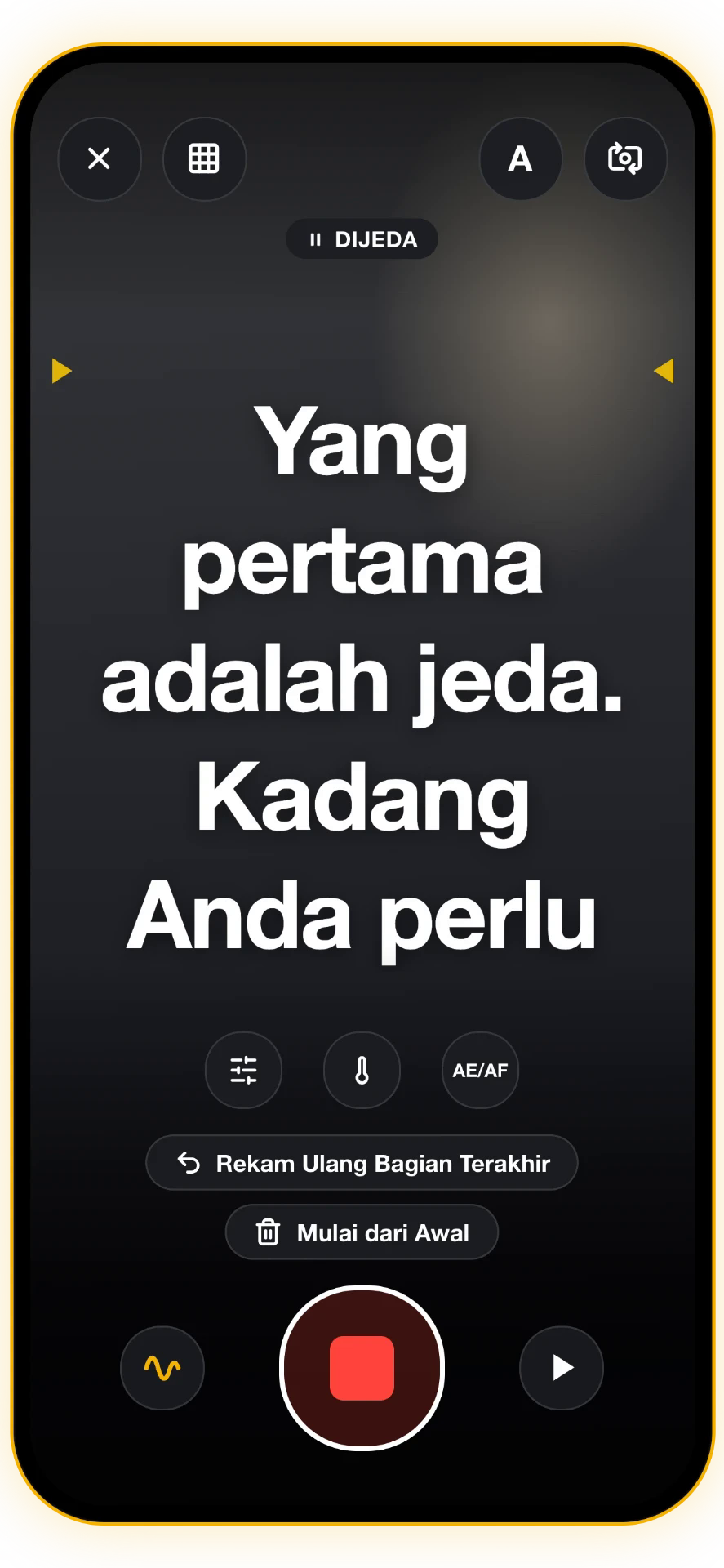 Tangkapan layar 5 dari 5: Jeda saat merekam