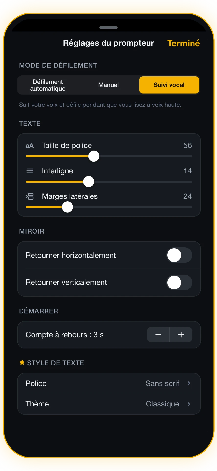 Capture 3 sur 5: Réglez chaque détail