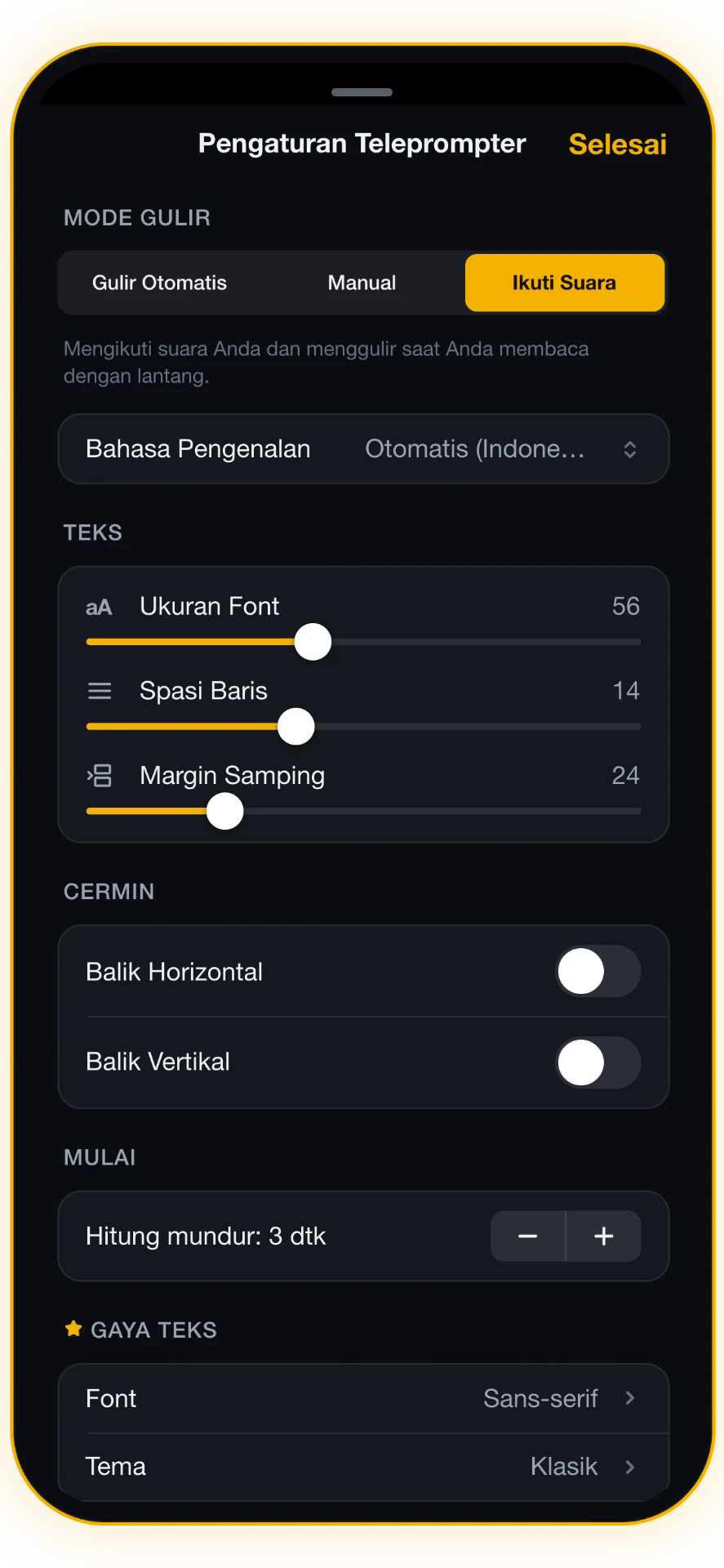Tangkapan layar 3 dari 5: Sesuaikan setiap detail