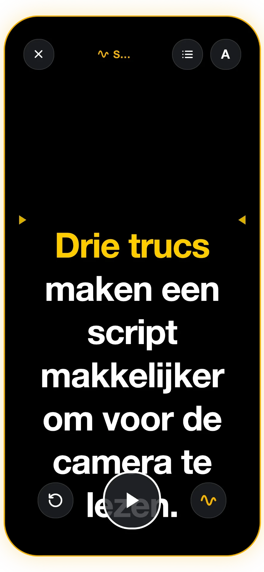 Screenshot 2 van 5: Voice-tracking autocue