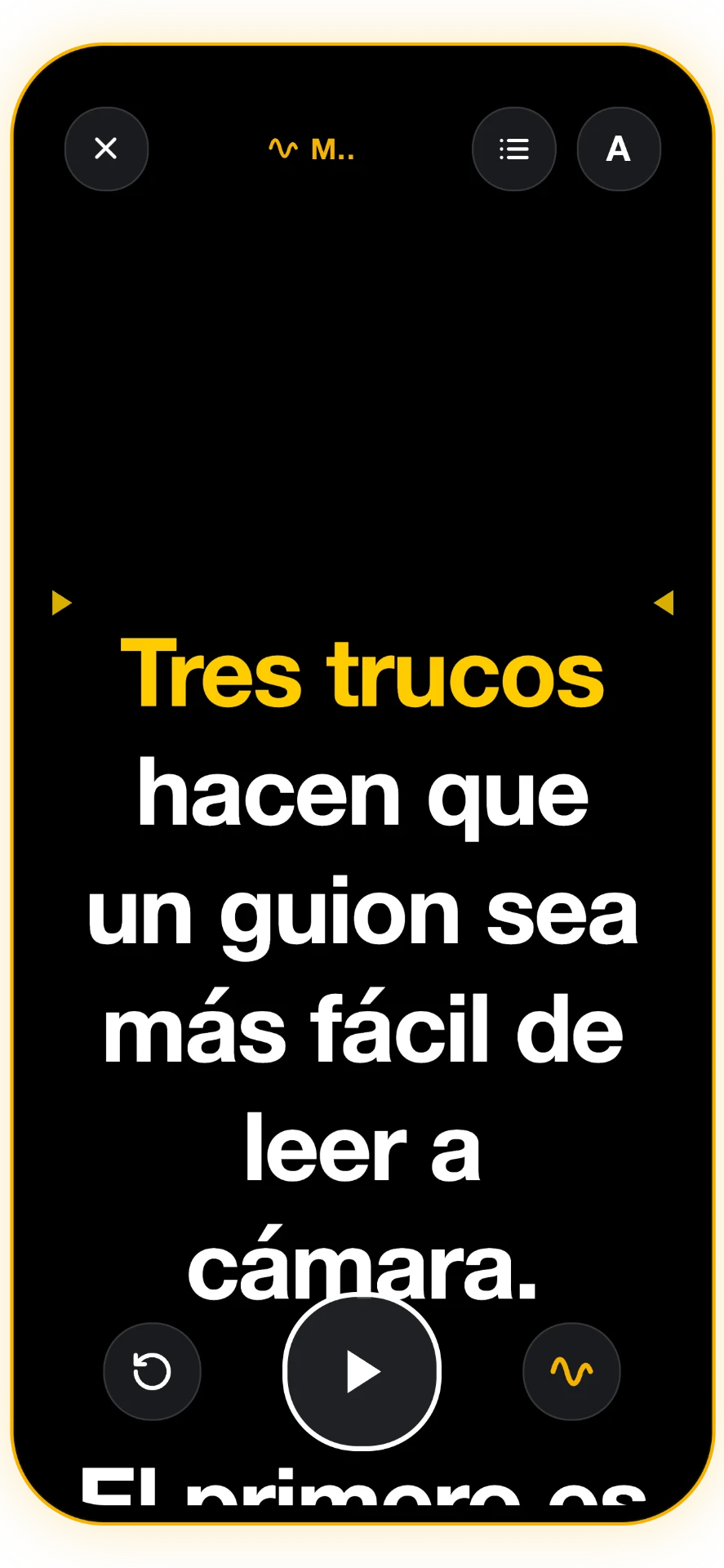 Captura 2 de 5: Teleprompter por voz