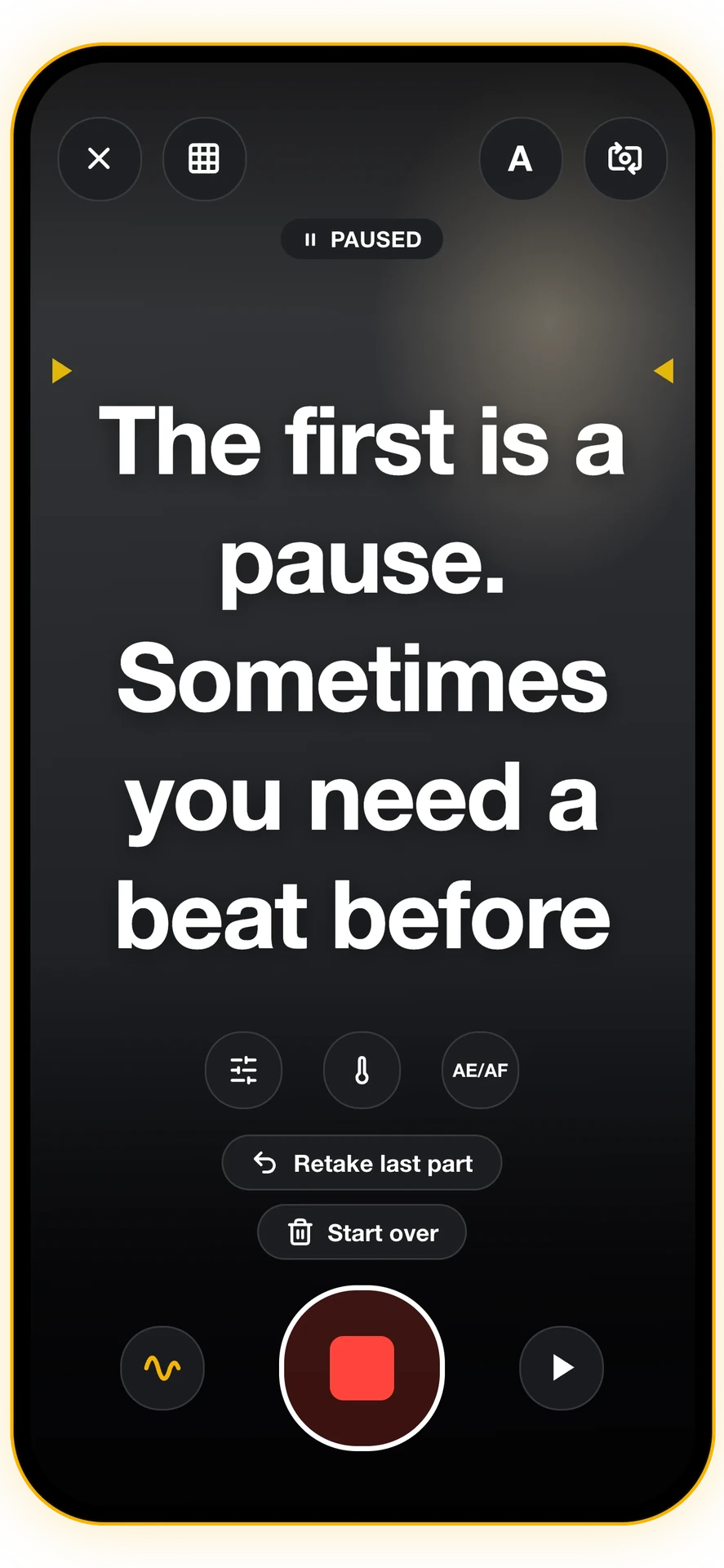 Screenshot 6 of 6: Pause while recording